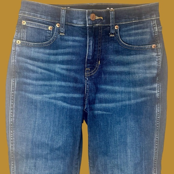 J. Crew ‘9” Vintage Slim Straight Leg Jeans’ in Dark Wash Size 25 Style #BA616 - Picture 3 of 16